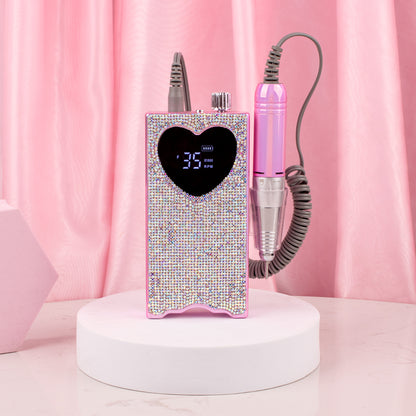 ZY361 Diamond Pink Cordless Nail Efile Machine